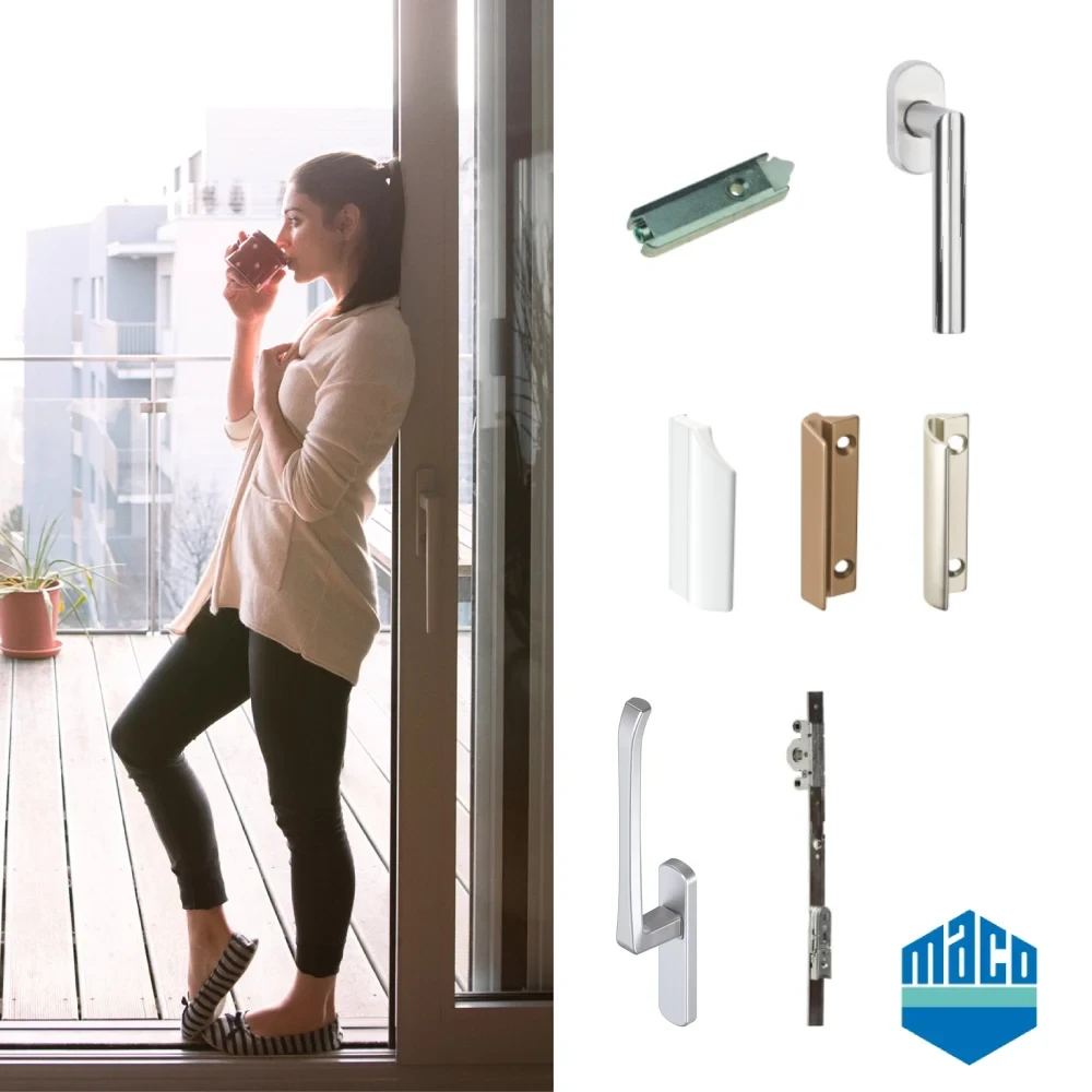 Okenní panty a doplňky MACO - odborná montáž Brno